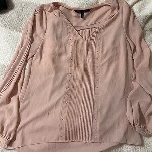 White House Black Market Blush Pink Blouse